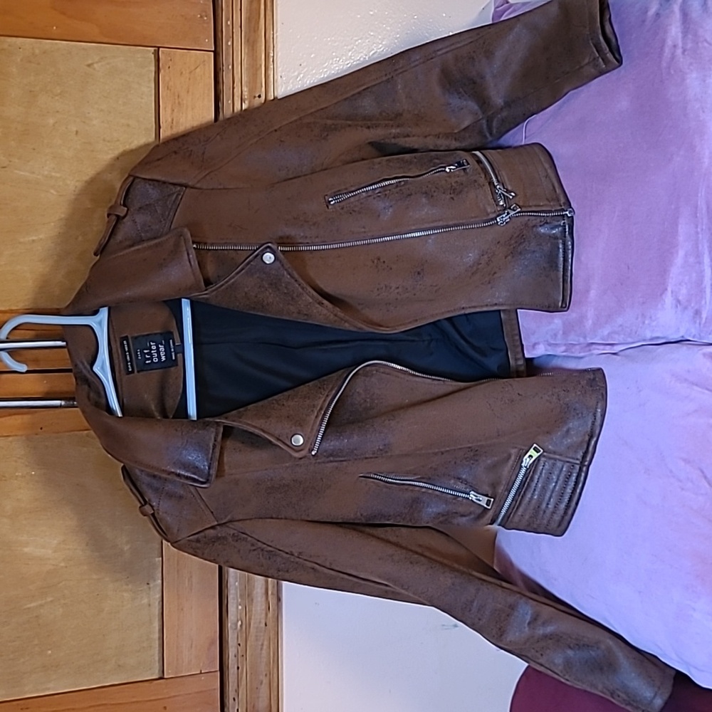 Gently used Zara  Faux Lamb Skin jacket!